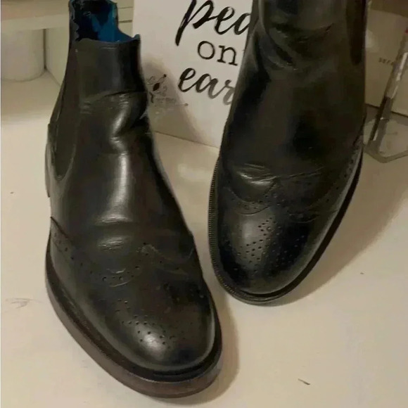 Ted Baker Camheri Brogue Chelsea Boots Mens UK 9 US 10 - Picture 1 of 16